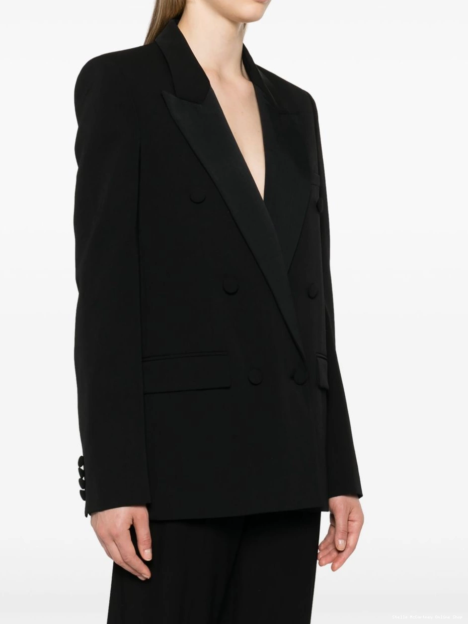 Cheap blazer double-breasted twill Women McCartney Stella 0408